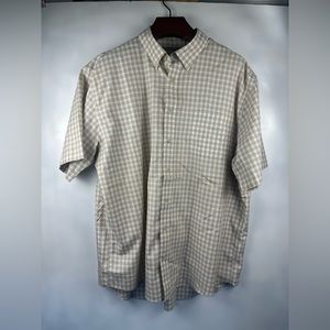 Cabela's Men's 2XL Button-Up‎ Pocket Short Sleeve Plaid Cotton Shirt